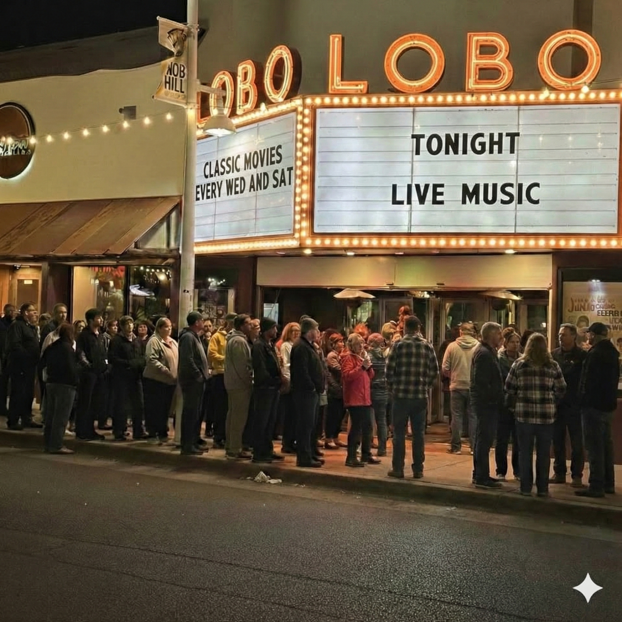 The Historic Lobo Theater venue interior