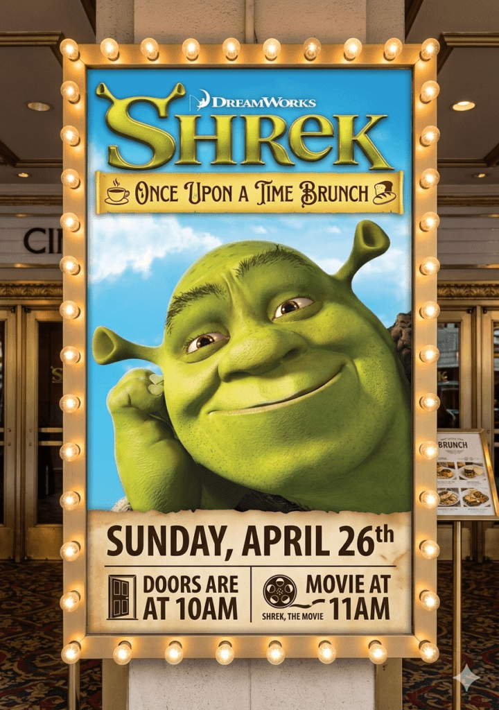 Shrek: Once Upon a Time Brunch