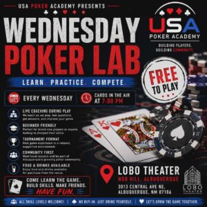 Wednesday Poker Lab: Free Poker Night in Albuquerque (July 1)