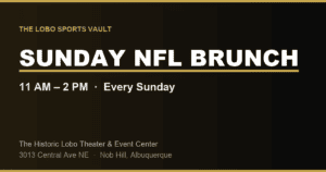 Sunday NFL Brunch at The Lobo Sports Vault (September 13)