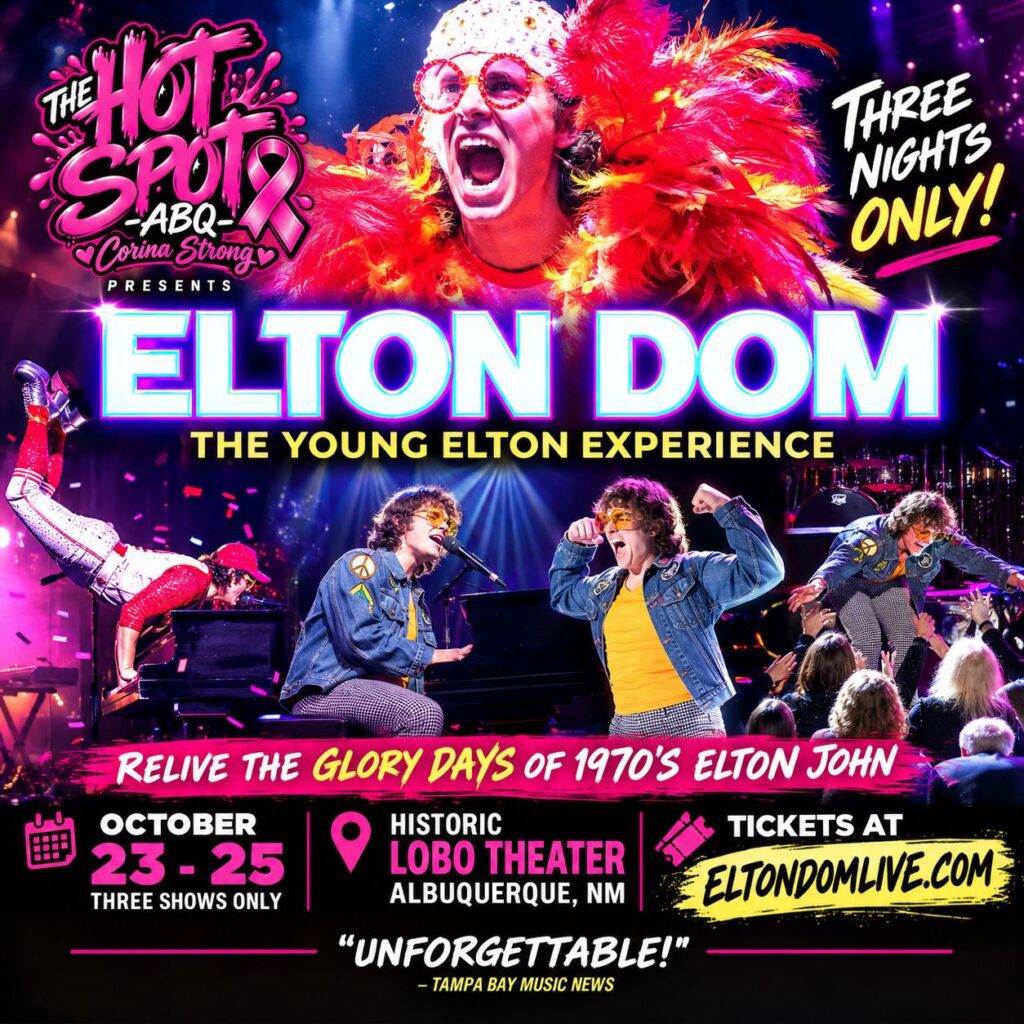Elton Dom: The Young Elton Experience (Friday, October 23)